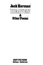 Heaven & other poems / Jack Kerouac.