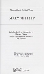 Mary Shelley / edited and with an introduction by Harold Bloom.