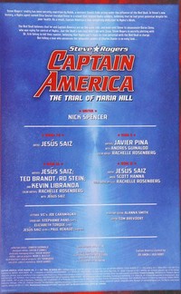 Captain America : Steve Rogers. writer, Nick Spencer ; artists, Jesús Saiz [and five others]. [2], The trial of Maria Hill /